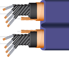 Wireworld Aurora 7 Power Conditioning Cord cutaway, best, high-end, shielded, audiophile, videophile
